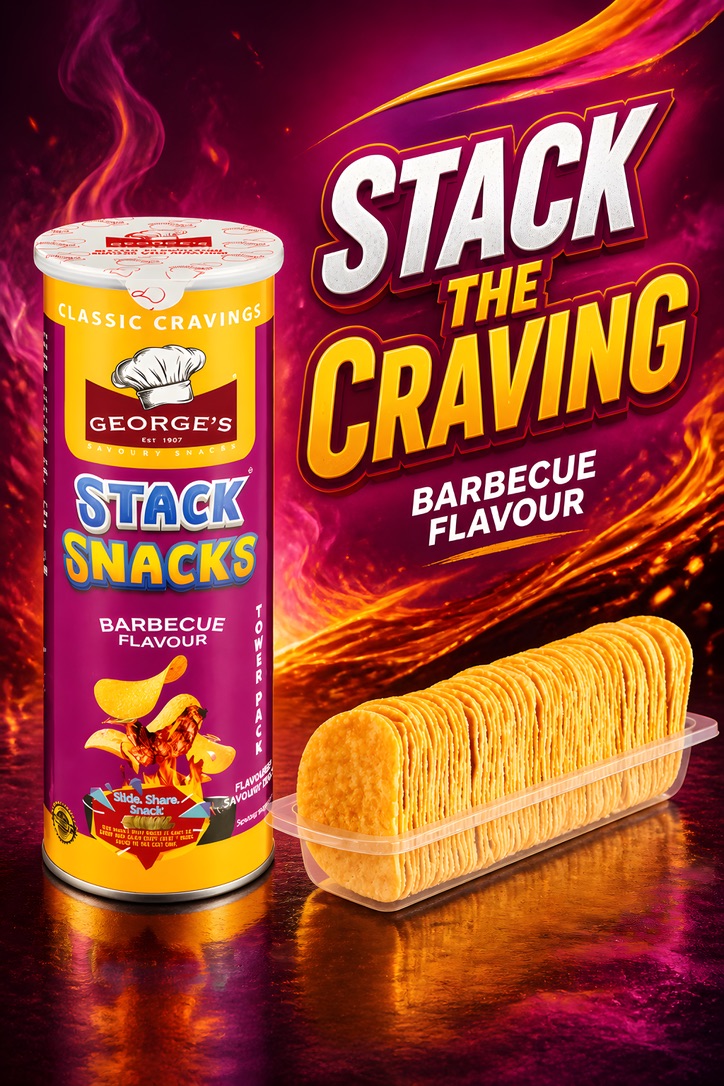 Stack Snacks 100g BBQ with tray Stack Snacks 100g BBQ with tray
