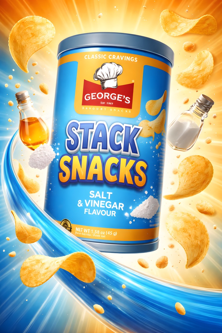 Stack Snacks 45g Salt & Vin Stack Snacks 45g Salt & Vin